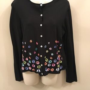 August Silk large black